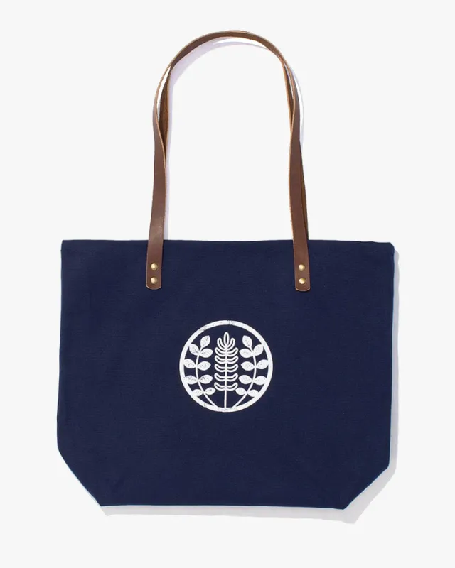 Kiriko Original Tote, Large, Canvas, Navy Logo sold by Kiriko