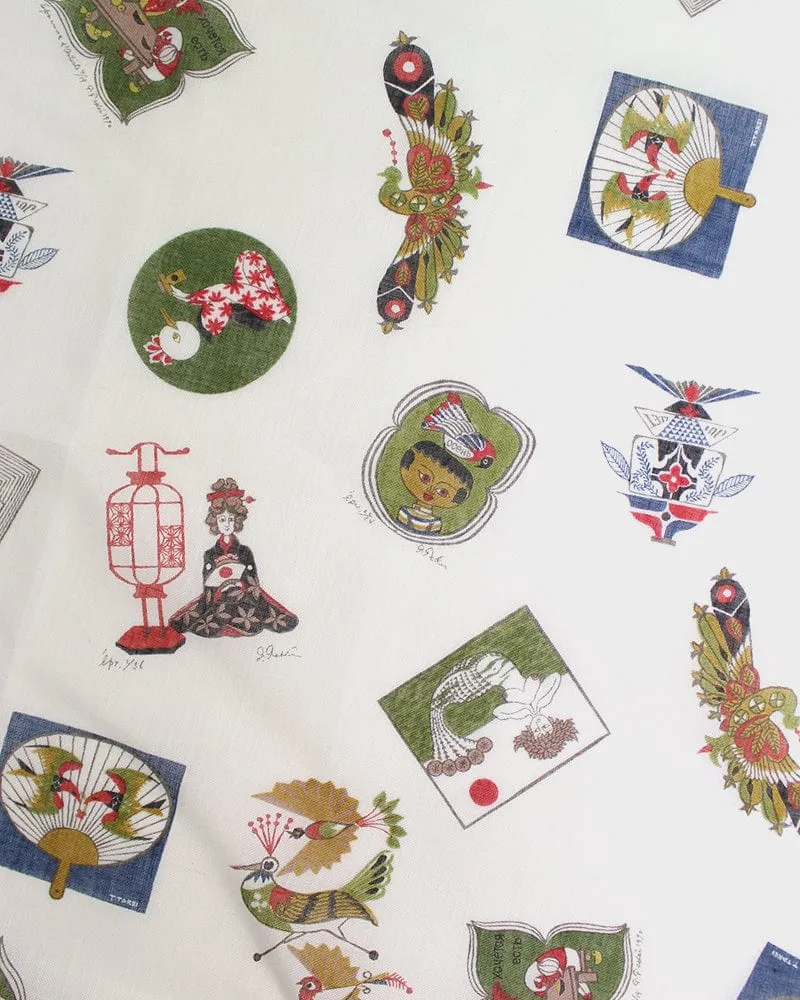 Japanese Handkerchief, Classic, Takeo Takei Woodblock Print Collection sold by Kiriko product image thumbnail 4
