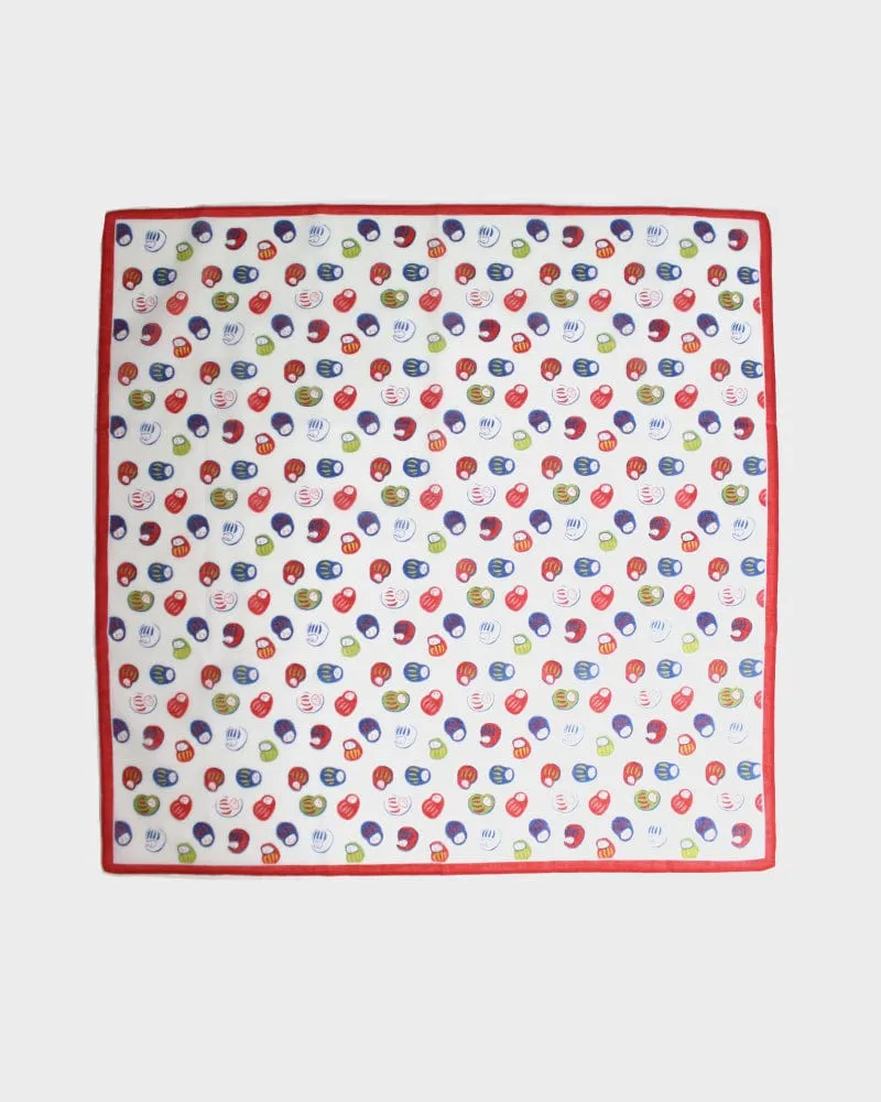 Japanese Handkerchief, Classic, Multicolored Daruma sold by Kiriko product image thumbnail 2