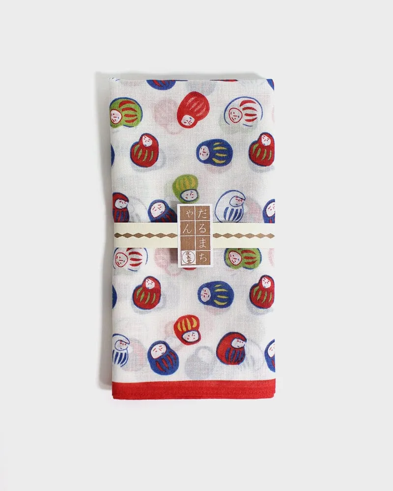Japanese Handkerchief, Classic, Multicolored Daruma sold by Kiriko product image thumbnail 3