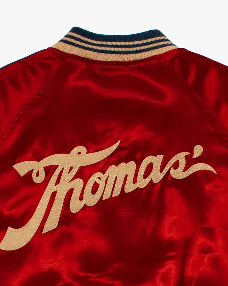 Japanese Repro Varsity Letterman Jacket, H.S.T., Red Thomas- M sold by Kiriko product image thumbnail 4