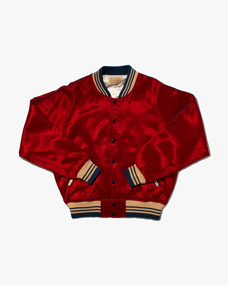 Japanese Repro Varsity Letterman Jacket, H.S.T., Red Thomas- M sold by Kiriko