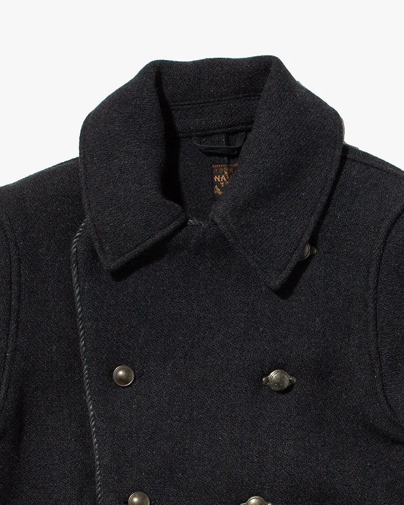 Japanese Repro Wool Coat, Kapital, Navy with Gray Buttons - M sold by Kiriko product image thumbnail 2
