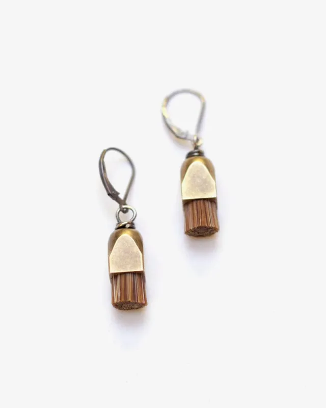 Boet, Earrings, Eno, Chestnut sold by Kiriko