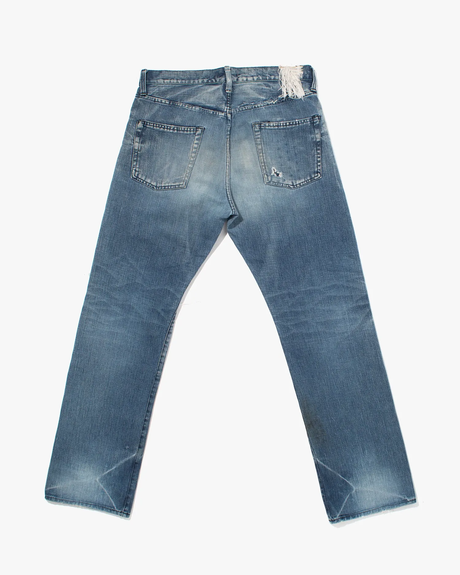 Japanese Repro Denim Jeans, Fundamental Agreement, Distressing and Patching - 35 sold by Kiriko product image thumbnail 3