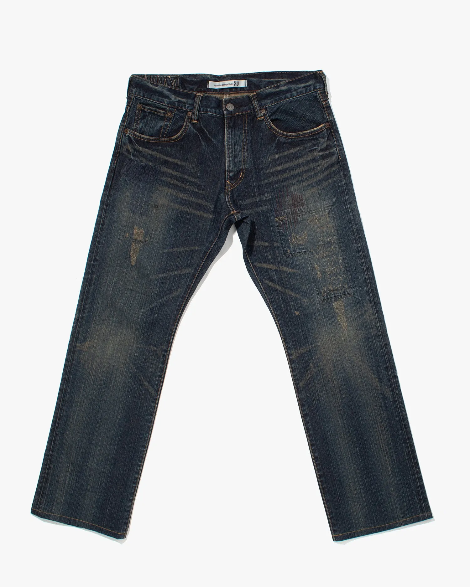 Japanese Repro Denim Jeans, Edwin, Greenwash Distressing - 36 sold by Kiriko