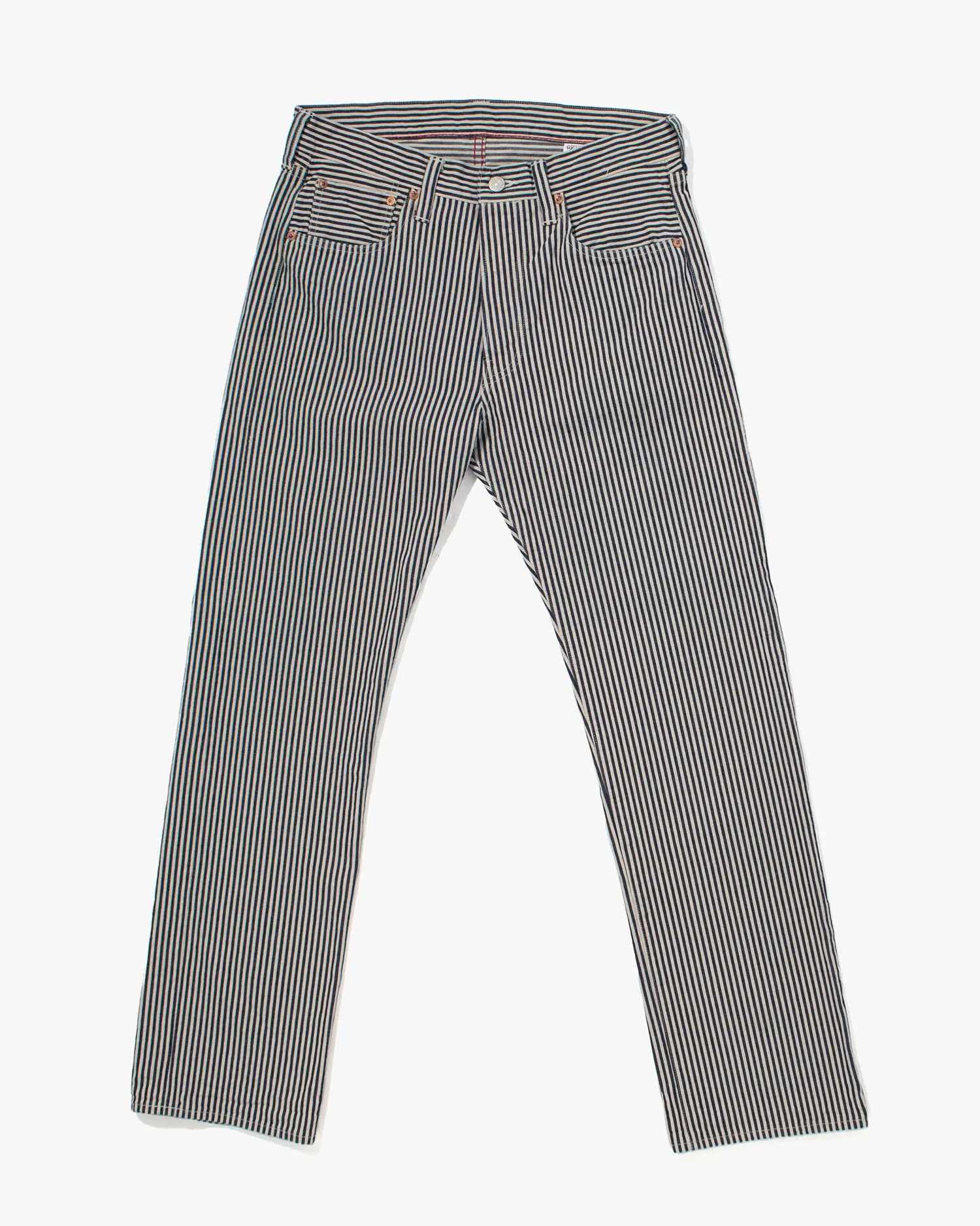 Japanese Repro Denim Jeans, Sugar Cane & Co., Blue and White Striped - 34 sold by Kiriko