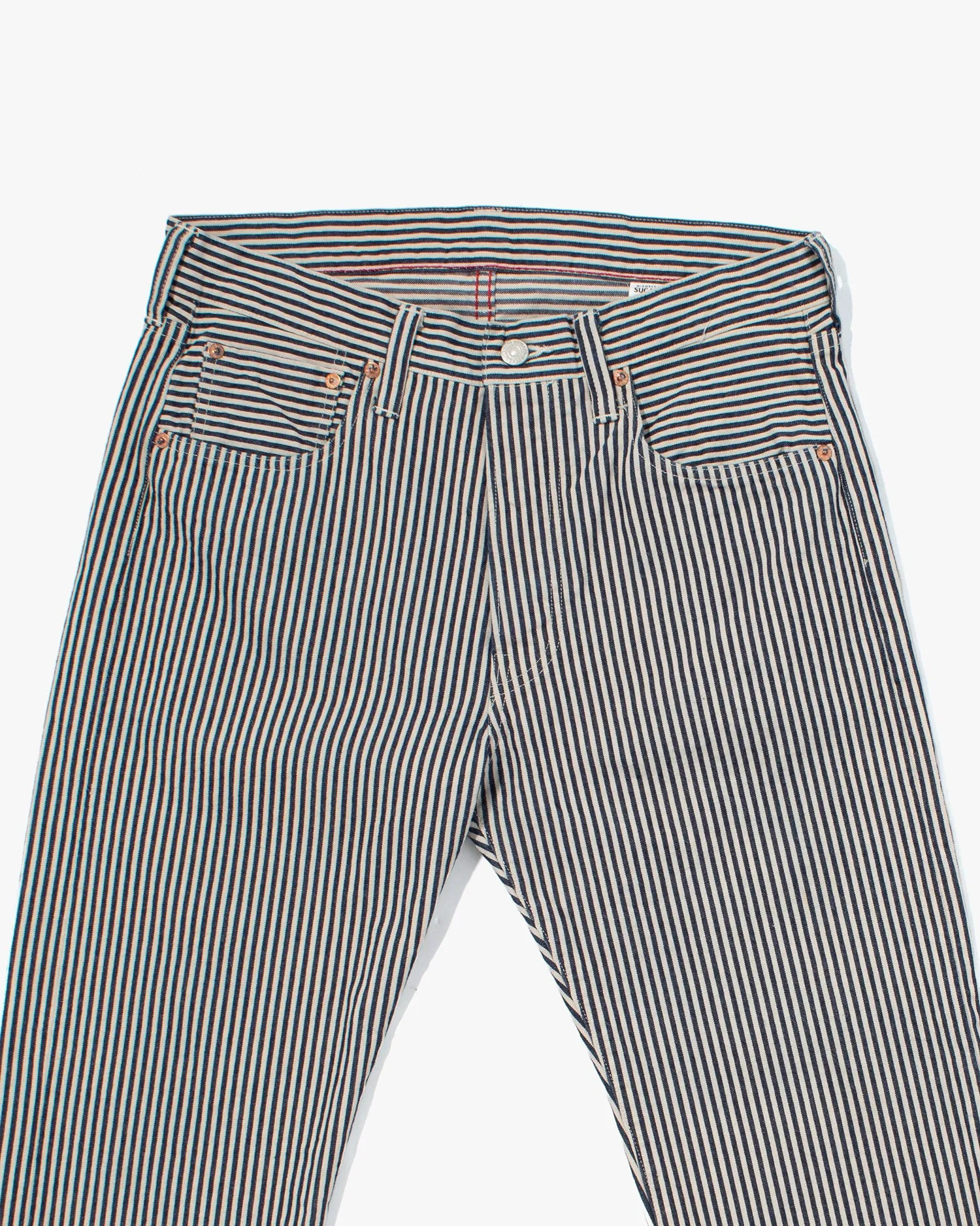 Japanese Repro Denim Jeans, Sugar Cane & Co., Blue and White Striped - 34 sold by Kiriko product image thumbnail 2