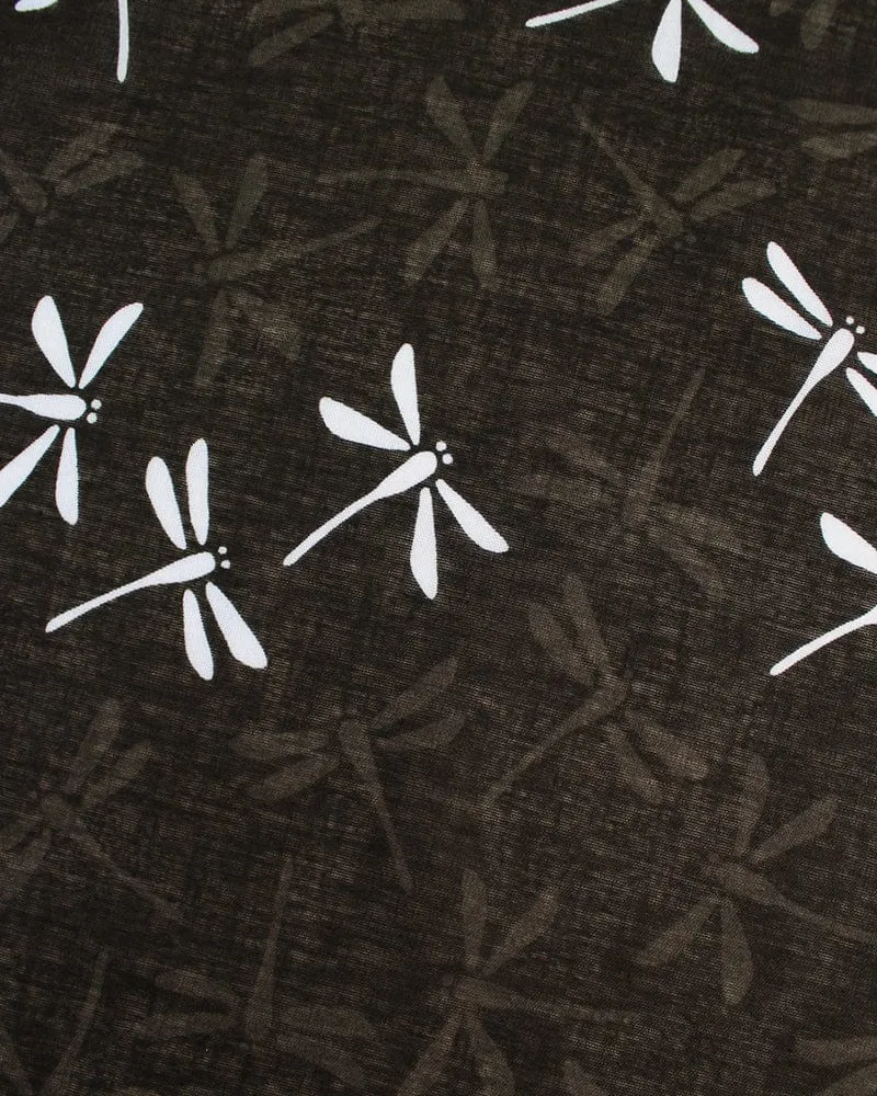 Japanese Handkerchief, Classic, Fushiito, Black, Charcoal and Light Blue Tonbo sold by Kiriko product image thumbnail 3