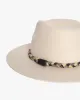 Kiriko Custom Wool Felt Hat, Stone with Braided Boro Fabric, Brixton, Taupe and Cream sold by Kiriko