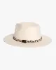 Kiriko Custom Wool Felt Hat, Stone with Braided Boro Fabric, Brixton, Taupe and Cream sold by Kiriko