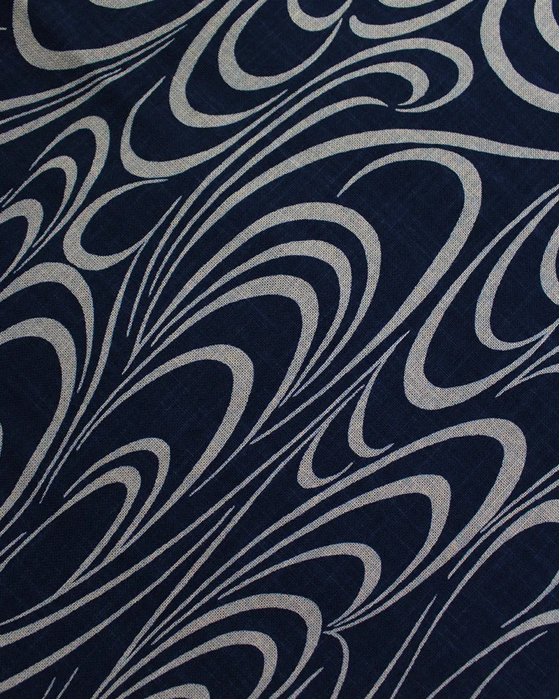 Kiriko Original Scarf, Indigo Kanzemizumon sold by Kiriko product image thumbnail 5