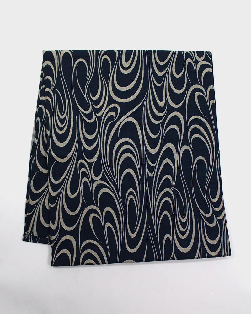 Kiriko Original Scarf, Indigo Kanzemizumon sold by Kiriko product image thumbnail 4