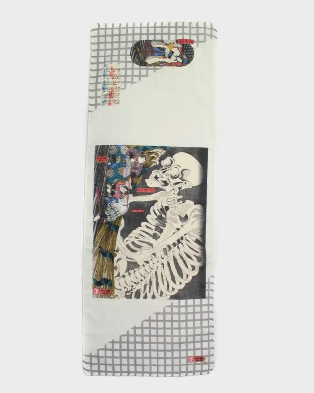 Tenugui, Double Gauze, Gasha Dokuro by Kuniyoshi sold by Kiriko
