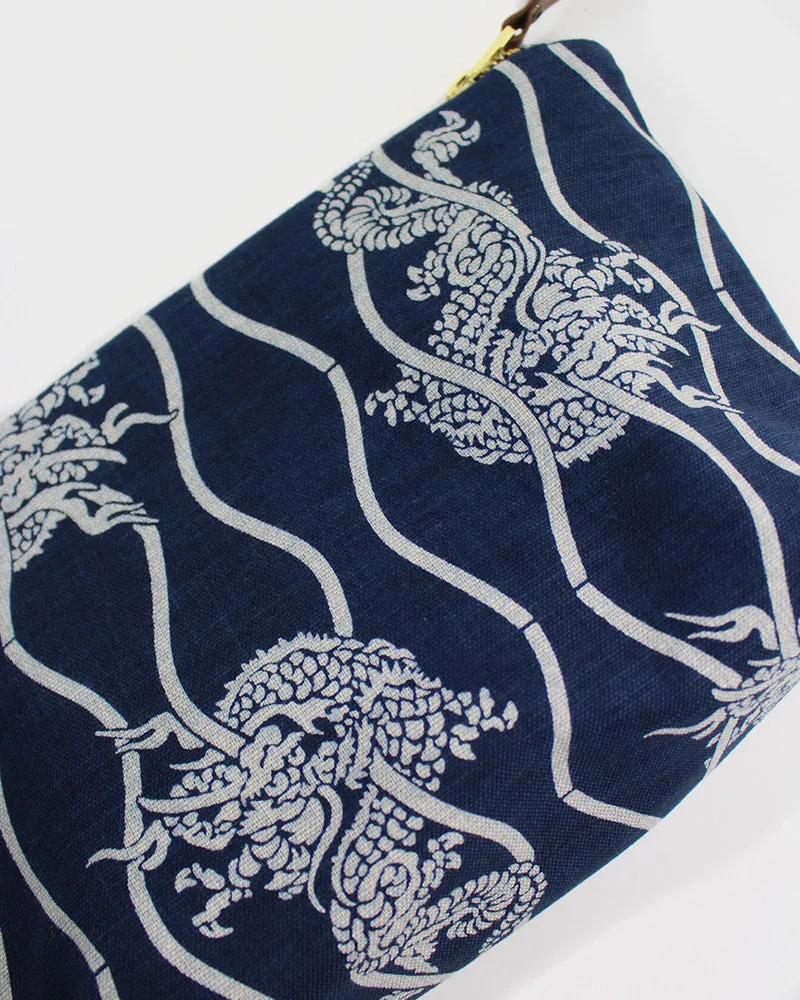 Stand-Up Pouch, Indigo, Tachiwaku Dragon sold by Kiriko product image thumbnail 2