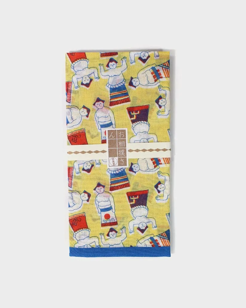 Japanese Handkerchief, Classic, Sumo Wrestlers sold by Kiriko product image thumbnail 4