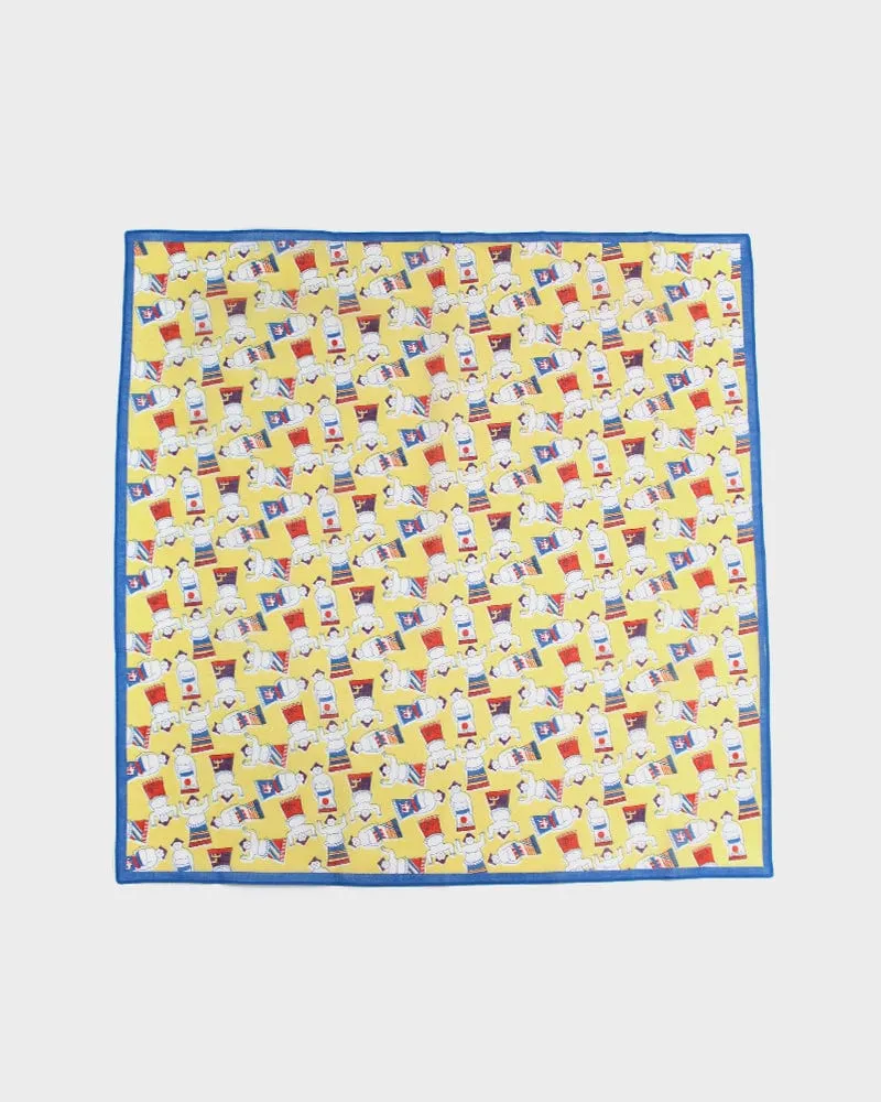 Japanese Handkerchief, Classic, Sumo Wrestlers sold by Kiriko product image thumbnail 2