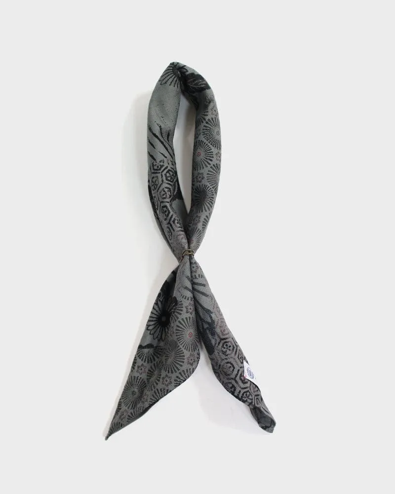Kiriko Original Bandana, Classic, Grey Multi-Kiku sold by Kiriko product image thumbnail 4