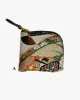 Kiriko Original Obi Zipper Wallet, White with Gold and Multicolor Accents sold by Kiriko