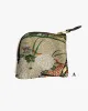 Kiriko Original Obi Zipper Wallet, White with Gold and Multicolor Accents sold by Kiriko