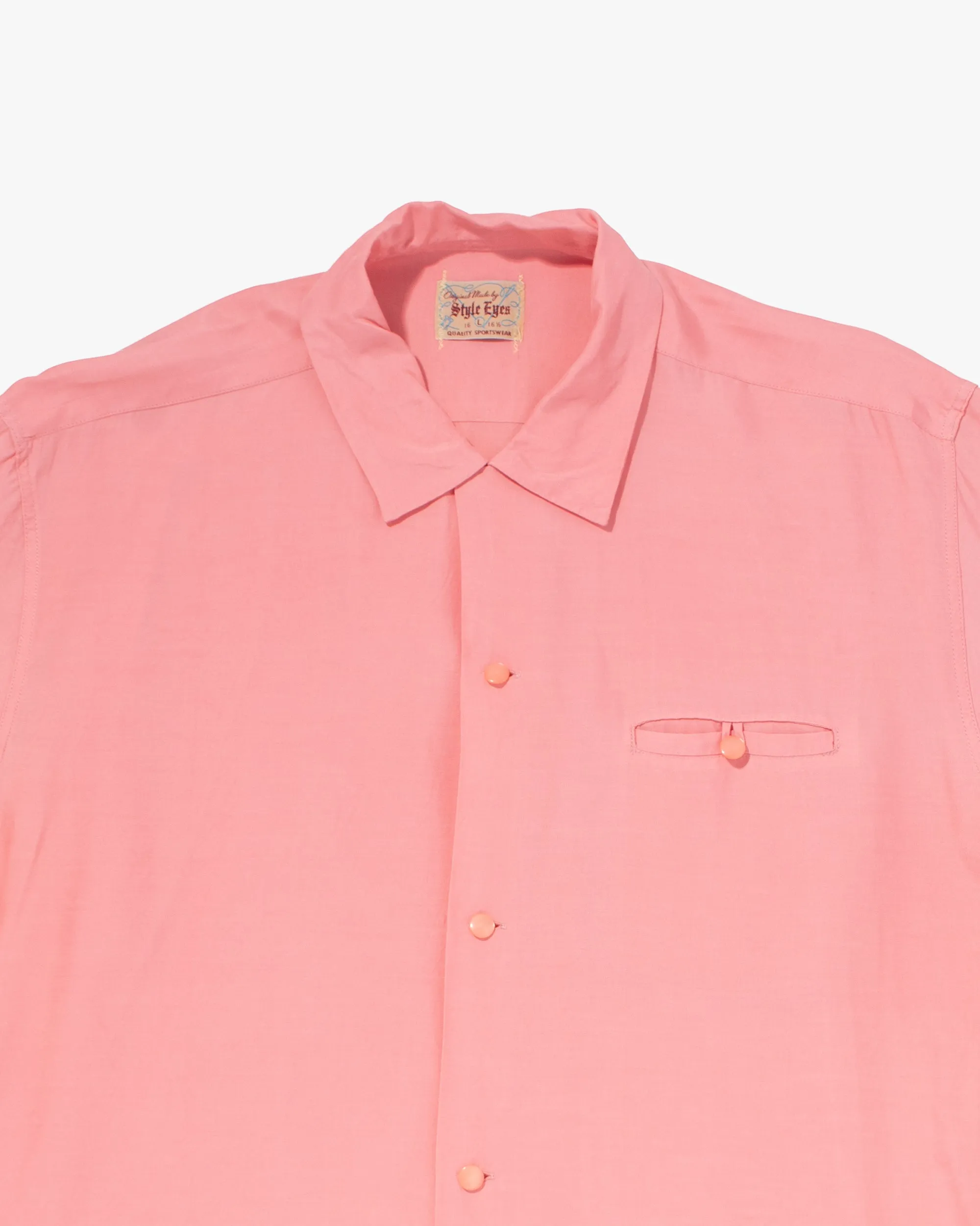 Japanese Repro Button Up Shirt, Style Eyes, Pink - L sold by Kiriko product image thumbnail 2