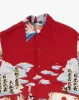 Japanese Repro Shirt, Aloha Short Sleeve, First Aid, Ocean Scene - L sold by Kiriko