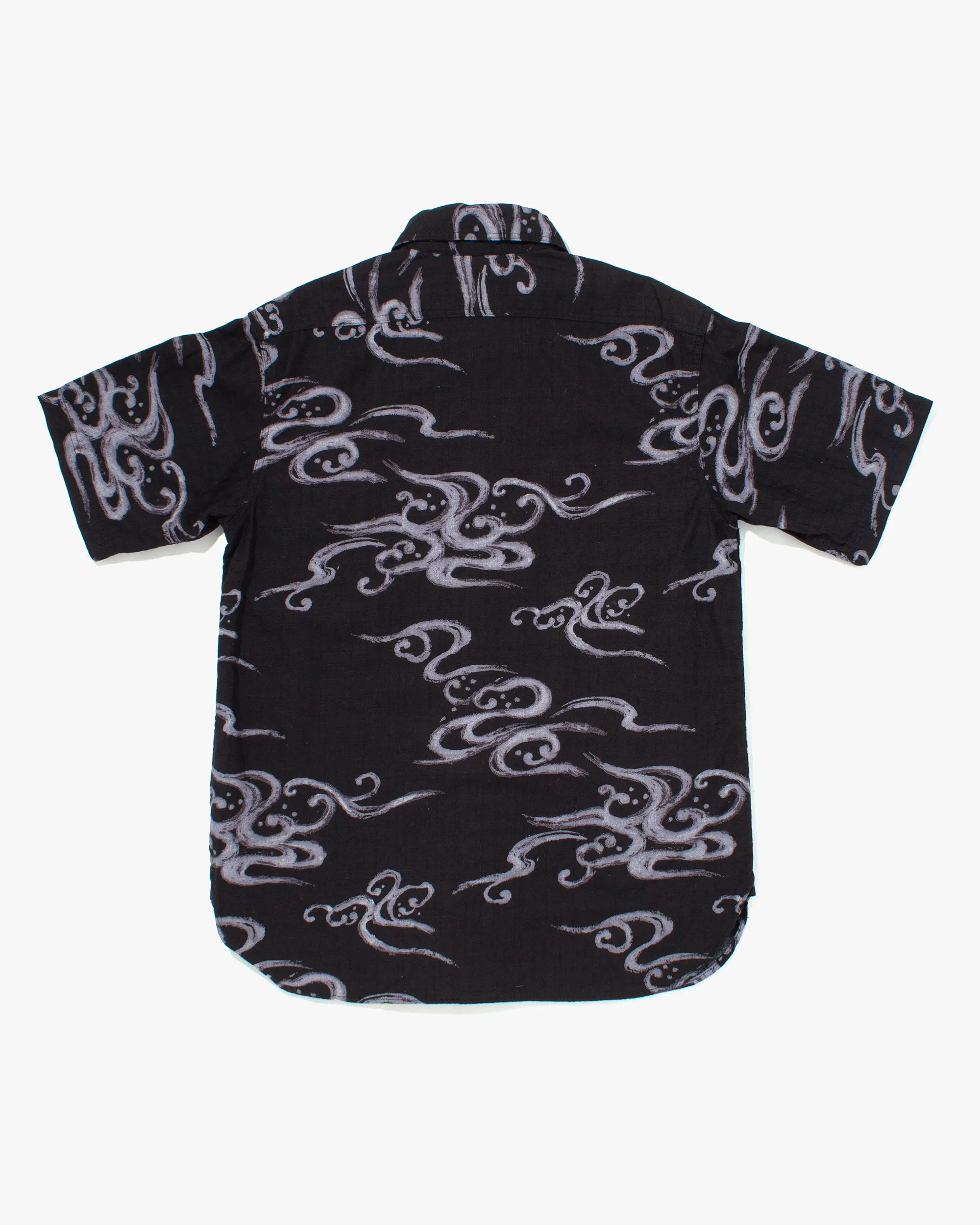Japanese Repro Button Up Shirt, Eternal, Black with Abstract Details - M sold by Kiriko product image thumbnail 3