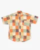 Japanese Repro Button Up Shirt, Body Wave, Floral Patchwork - M sold by Kiriko