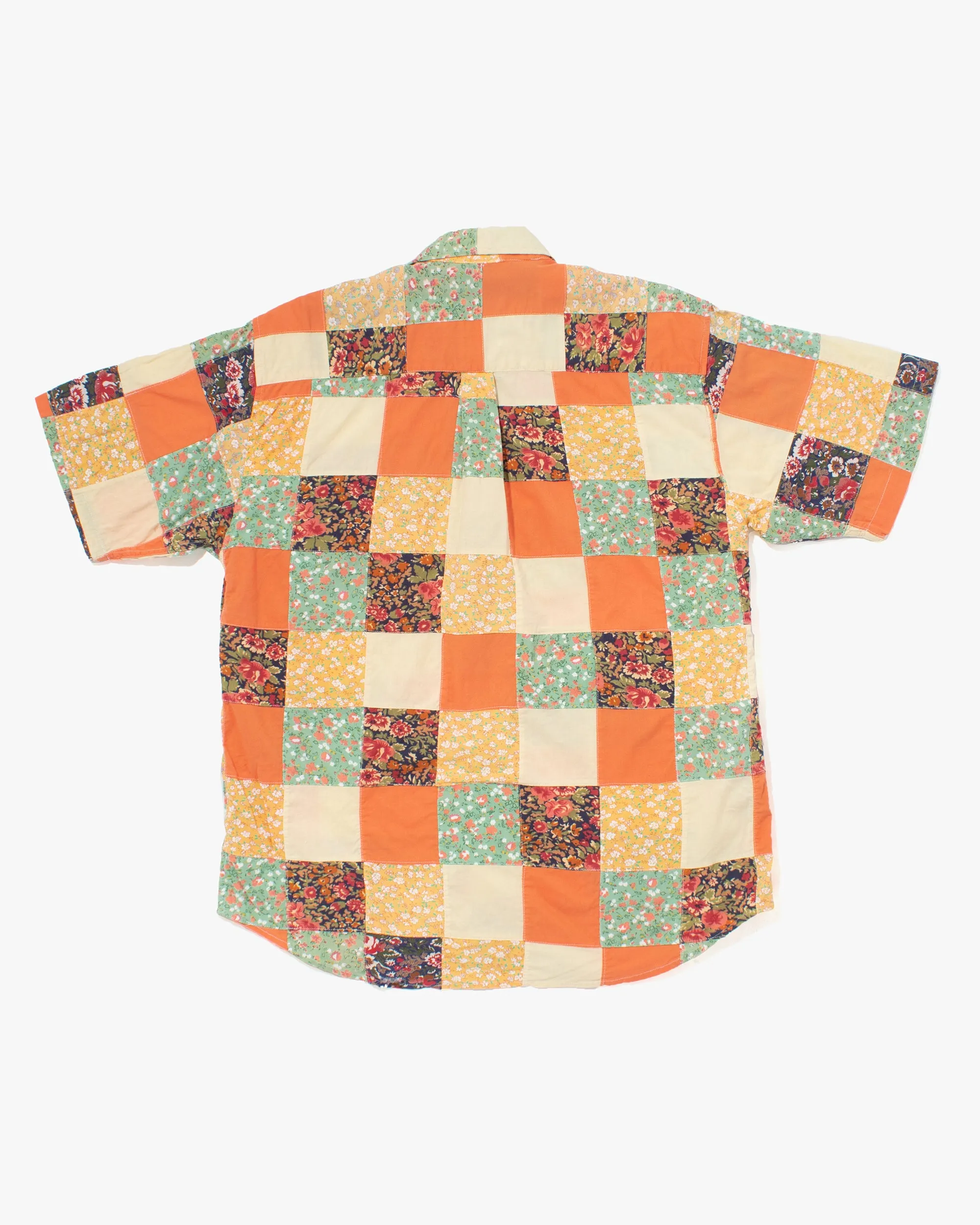 Japanese Repro Button Up Shirt, Body Wave, Floral Patchwork - M sold by Kiriko product image thumbnail 3