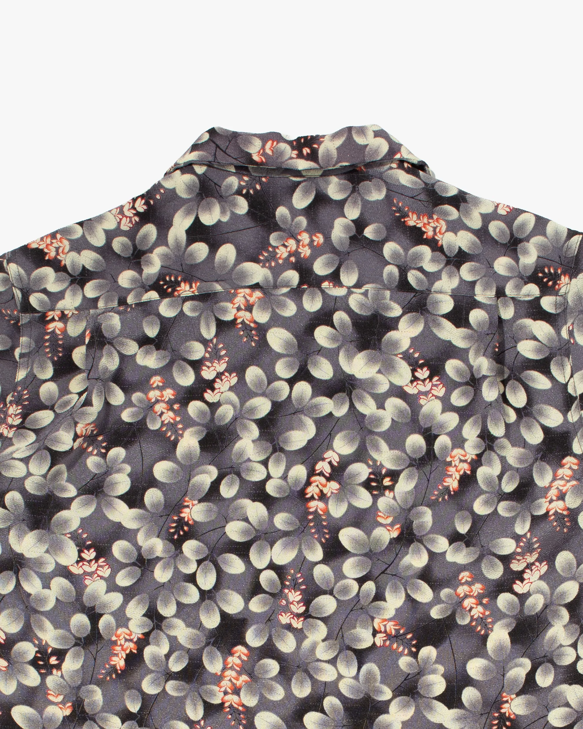 Japanese Repro, Short Sleeve Aloha Shirt, Eternal, Gray and Red Floral - M sold by Kiriko product image thumbnail 4