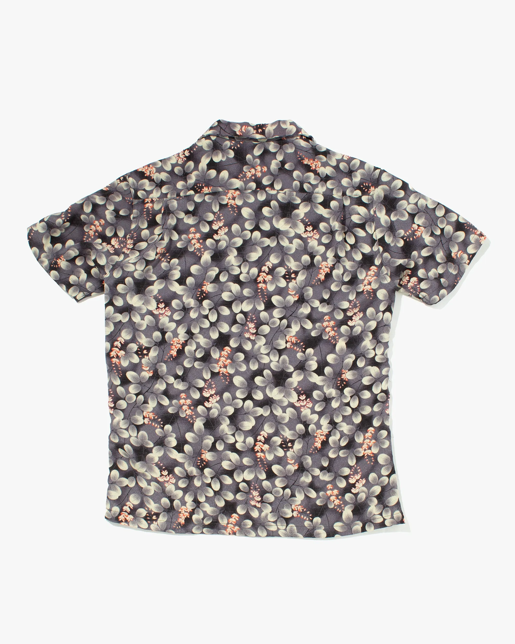 Japanese Repro, Short Sleeve Aloha Shirt, Eternal, Gray and Red Floral - M sold by Kiriko product image thumbnail 3