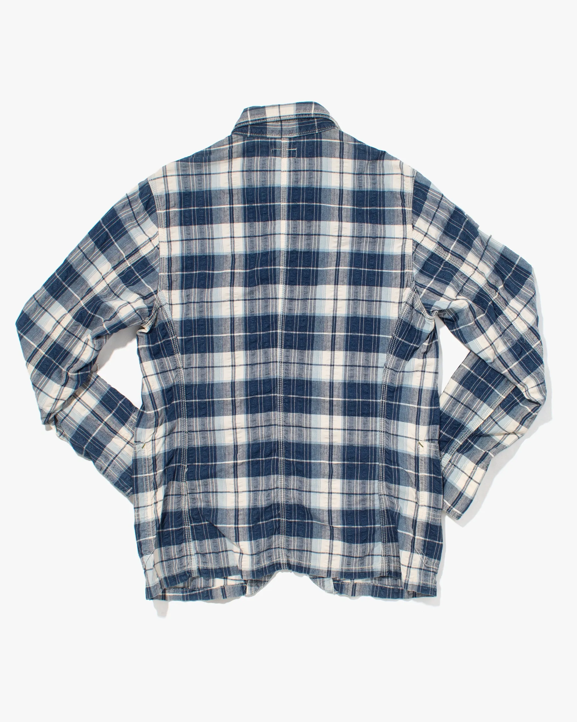 Japanese Repro Button Up Shirt, Eternal, Blue and White Plaid - M sold by Kiriko product image thumbnail 3