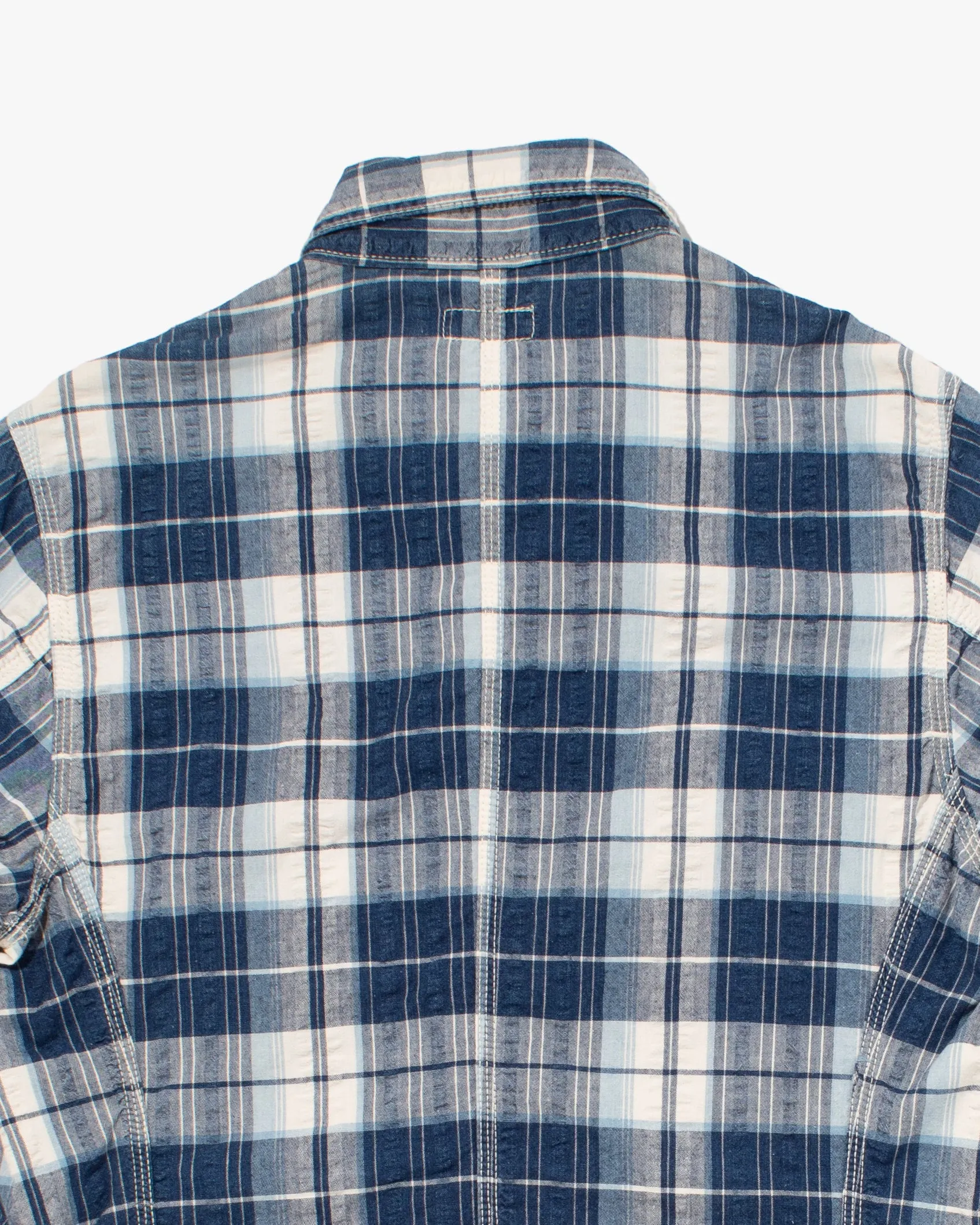 Japanese Repro Button Up Shirt, Eternal, Blue and White Plaid - M sold by Kiriko product image thumbnail 4