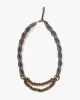 Boet X Kiriko Collar Necklace, Gray with Multicolor Patterns sold by Kiriko
