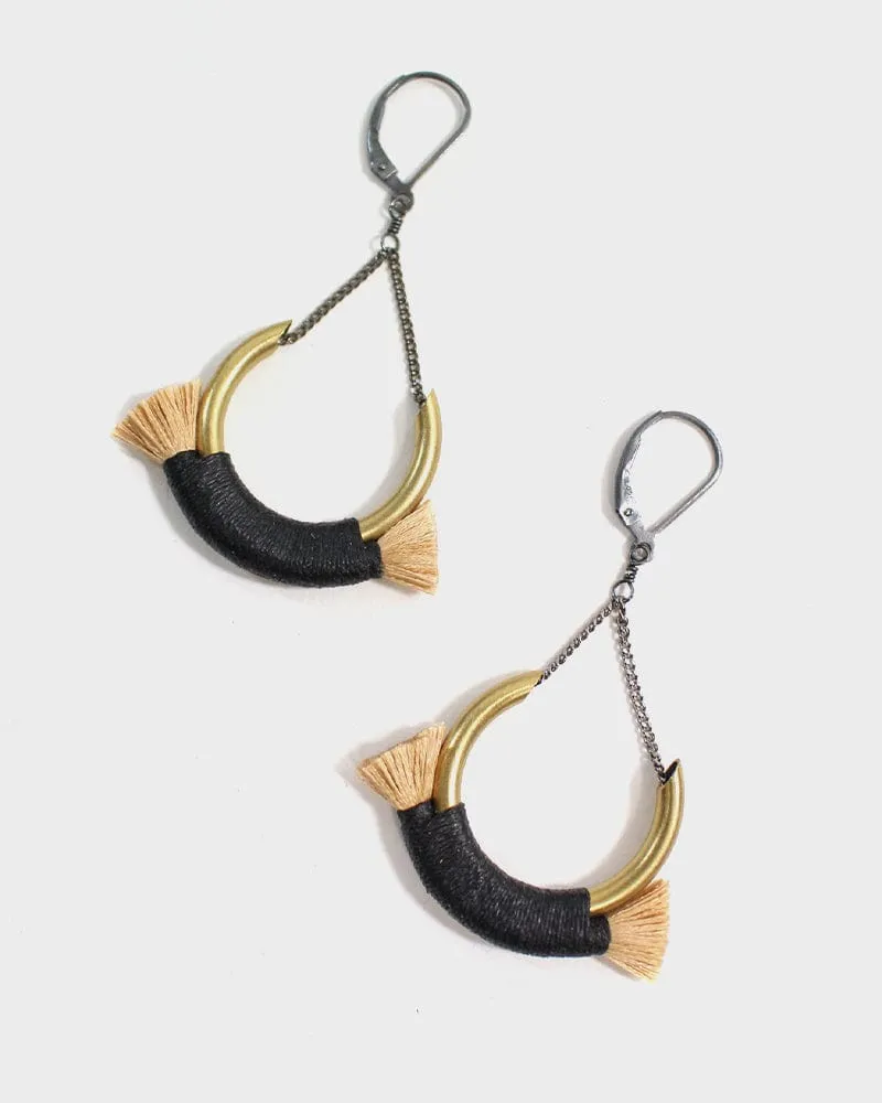 Boet Earrings, Crest, Peach sold by Kiriko product image thumbnail 4