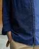 Kiriko Original Shirt, Long Sleeve Button-Up, Patched Mandarin Collar, Shippou, Custom Dyed sold by Kiriko