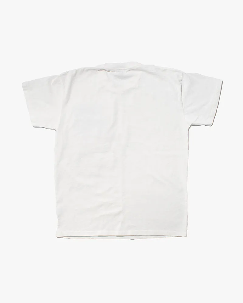 Kiriko Original Tee, 8oz Cotton, Patched Pocket Tee, White with Red Kanoko, Black and Multi Colored Asanoha sold by Kiriko product image thumbnail 4