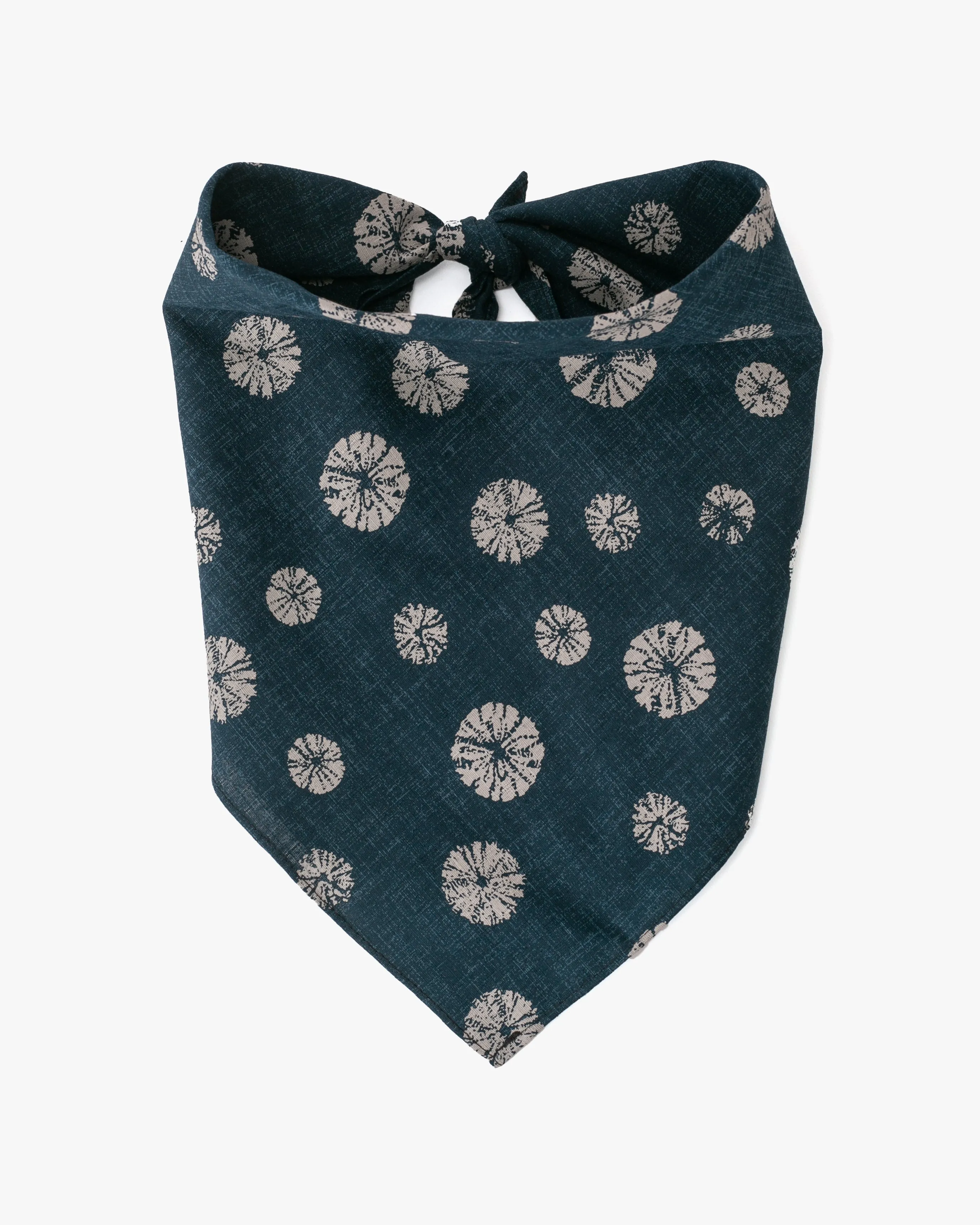 Kiriko Original Bandana, Classic, Kumo Shibori, Indigo sold by Kiriko product image thumbnail 5