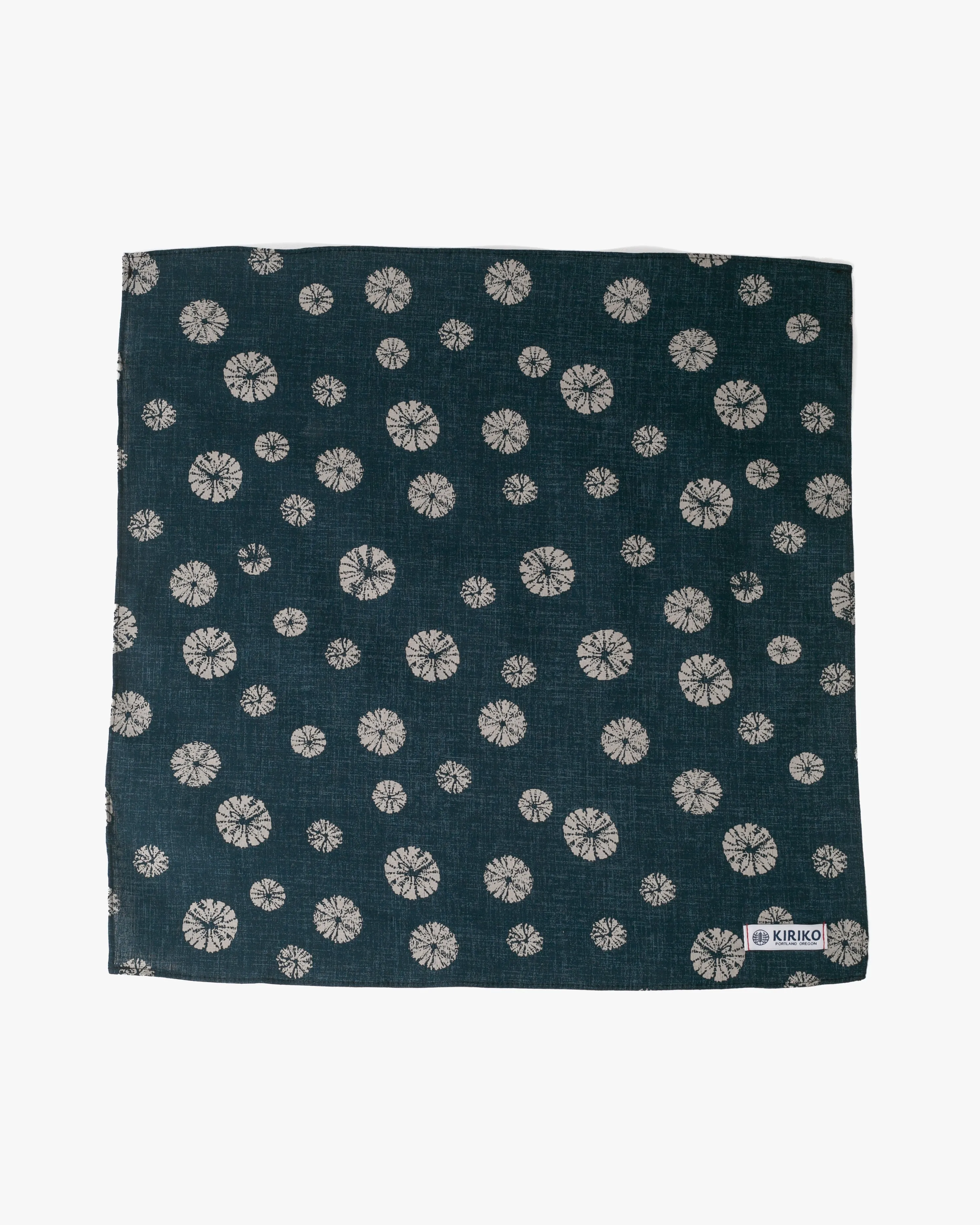 Kiriko Original Bandana, Classic, Kumo Shibori, Indigo sold by Kiriko product image thumbnail 2
