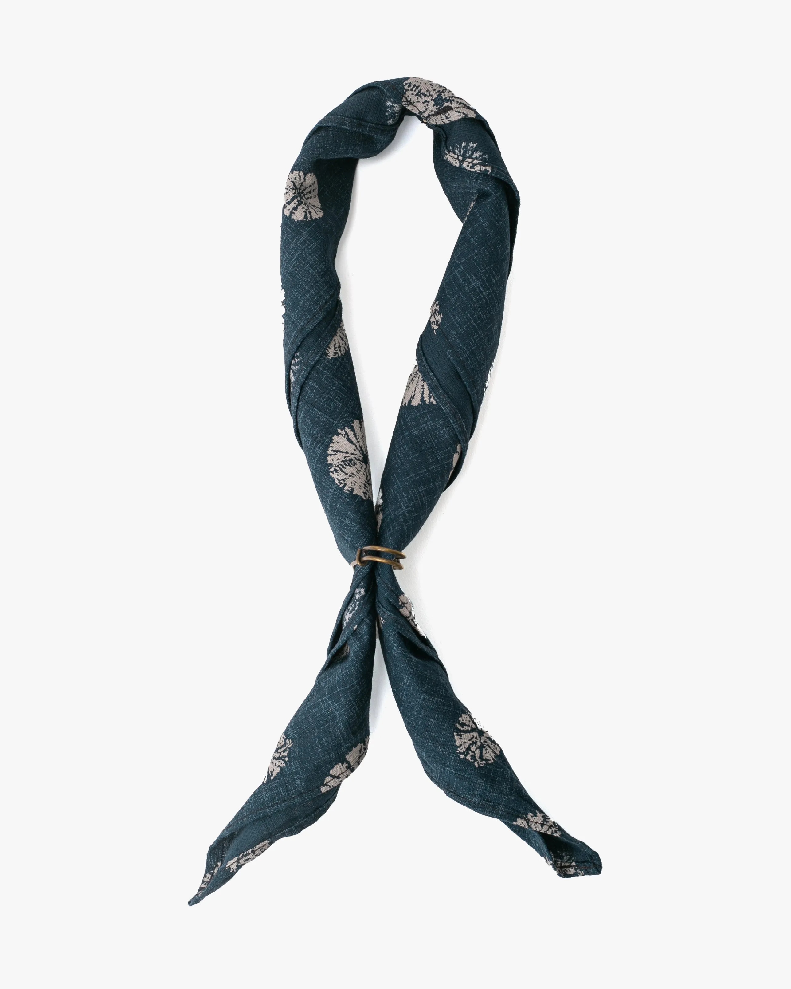 Kiriko Original Bandana, Classic, Kumo Shibori, Indigo sold by Kiriko product image thumbnail 3