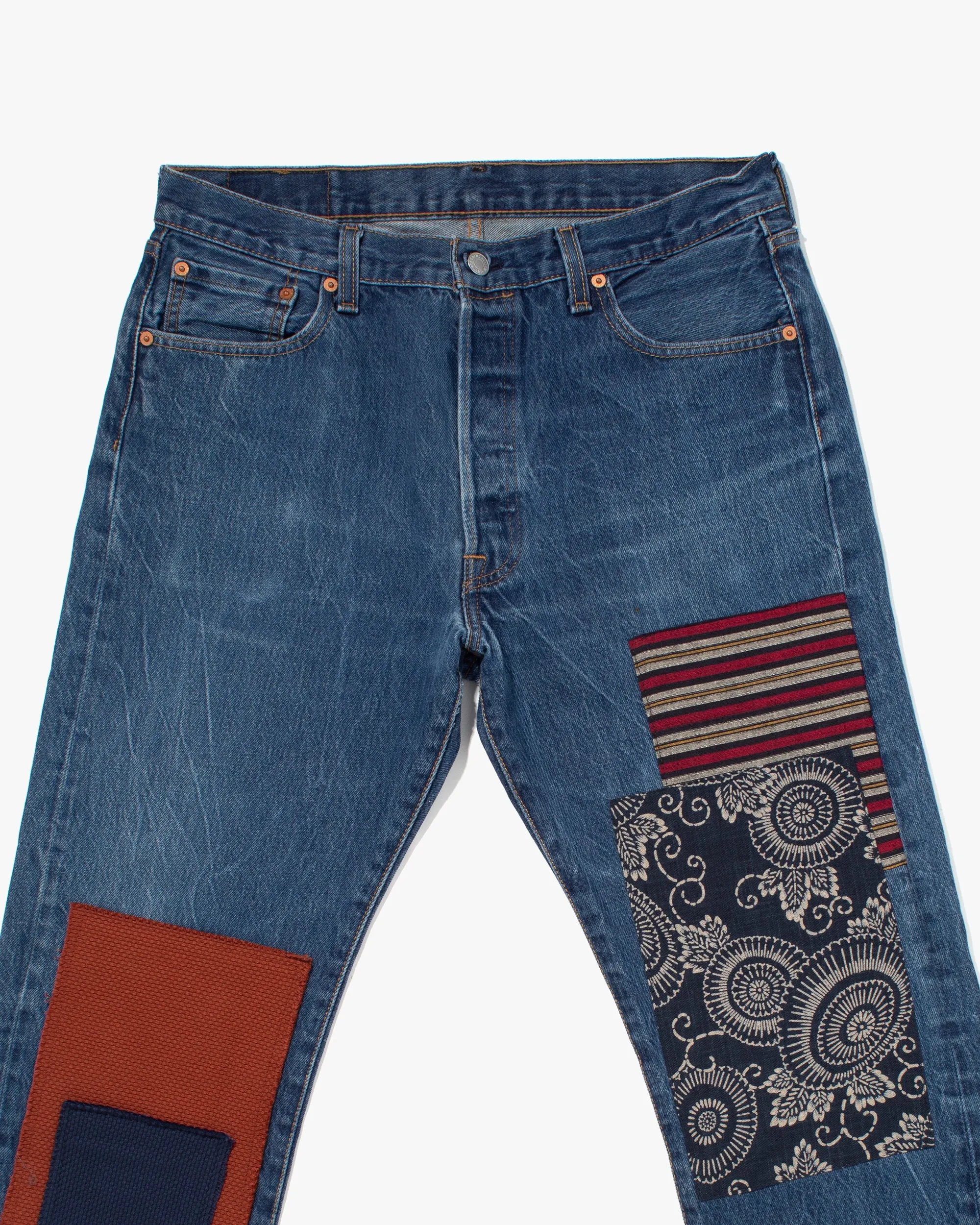 Kiriko Custom Patched Denim Jeans, 6 sold by Kiriko product image thumbnail 2