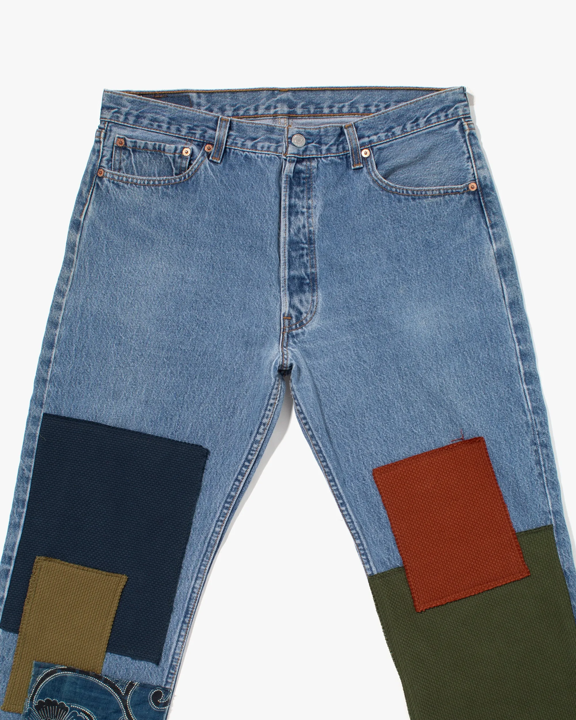Kiriko Custom Patched Denim Jeans, 5 sold by Kiriko product image thumbnail 2