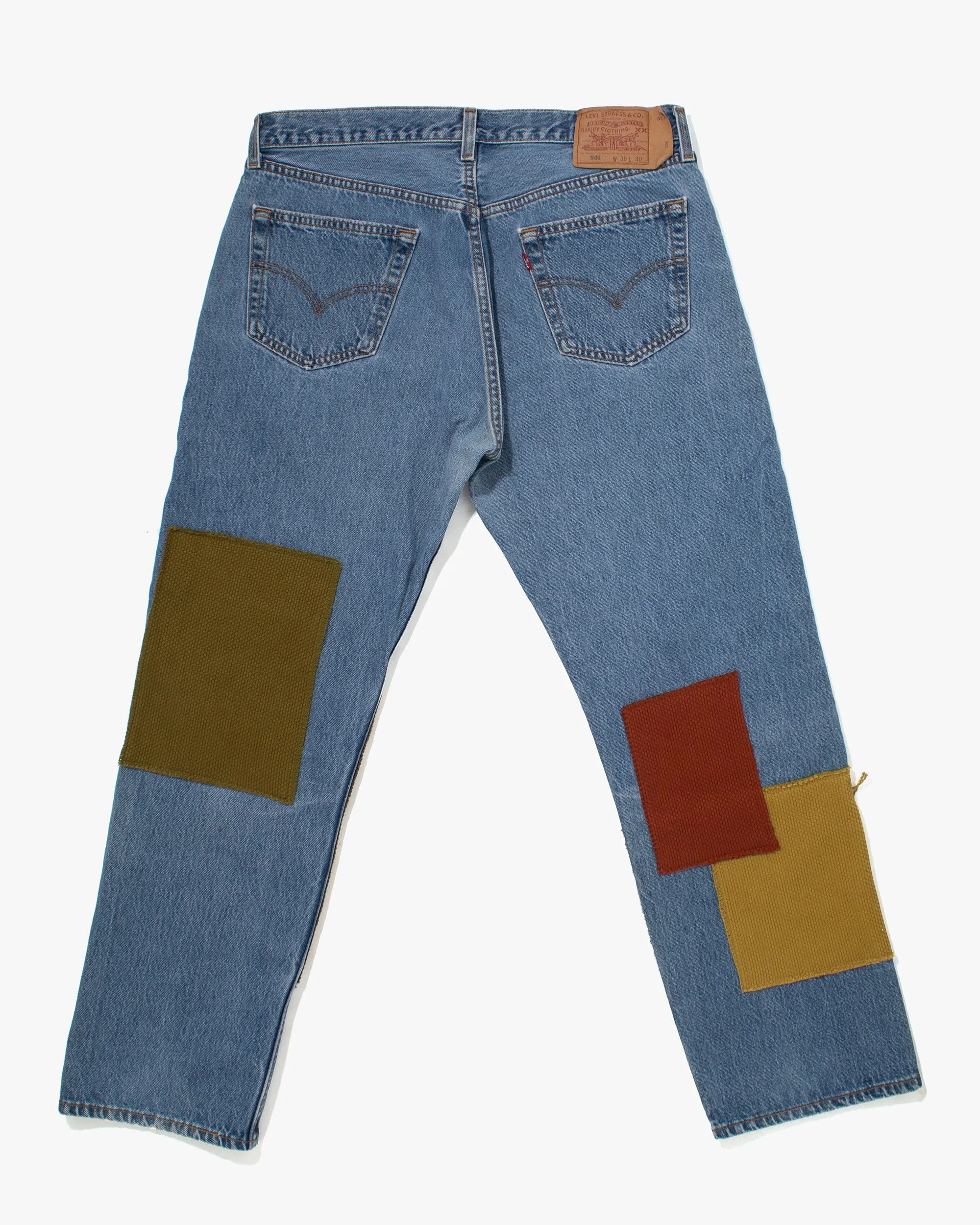 Kiriko Custom Patched Denim Jeans, 5 sold by Kiriko product image thumbnail 3