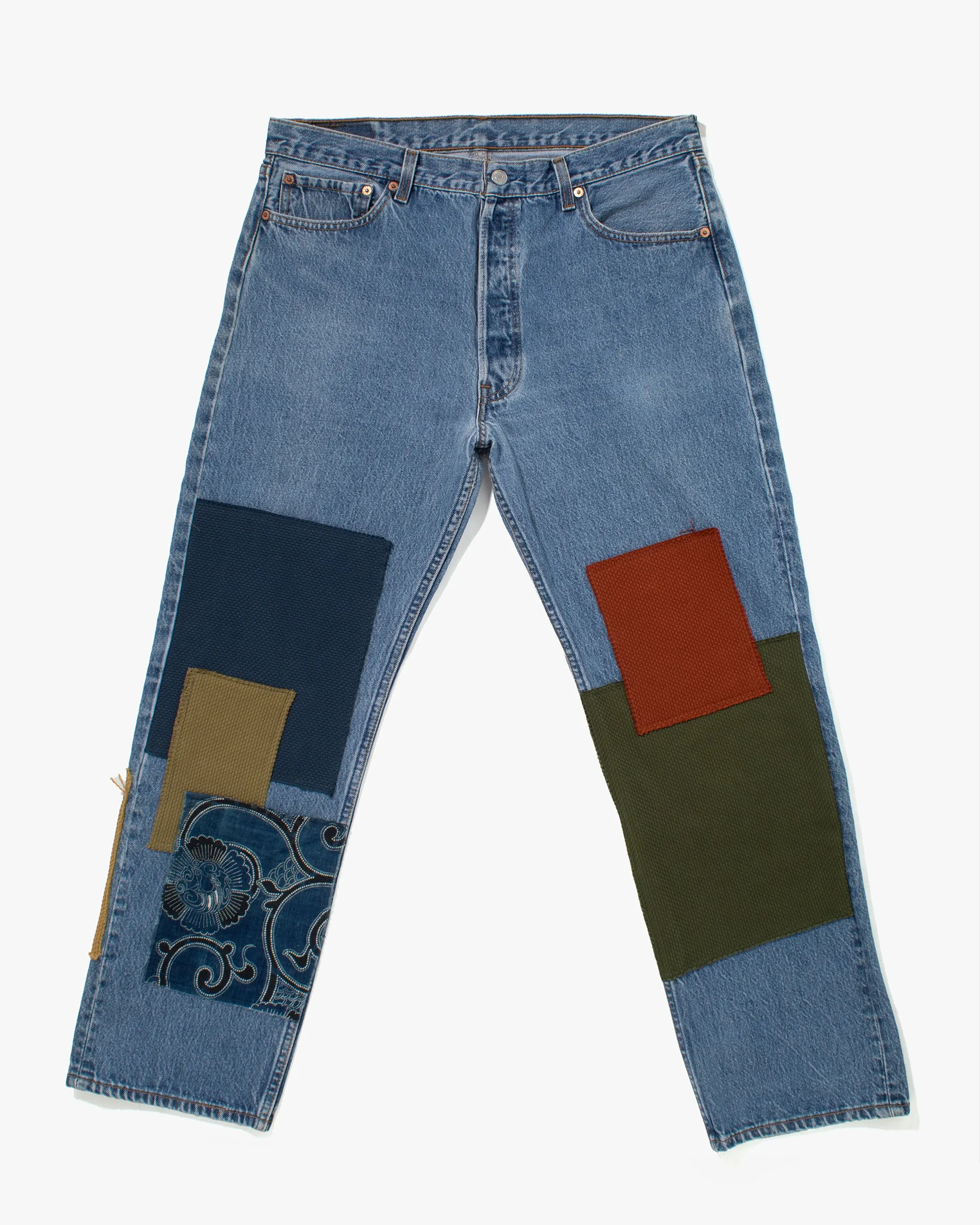 Kiriko Custom Patched Denim Jeans, 5 sold by Kiriko