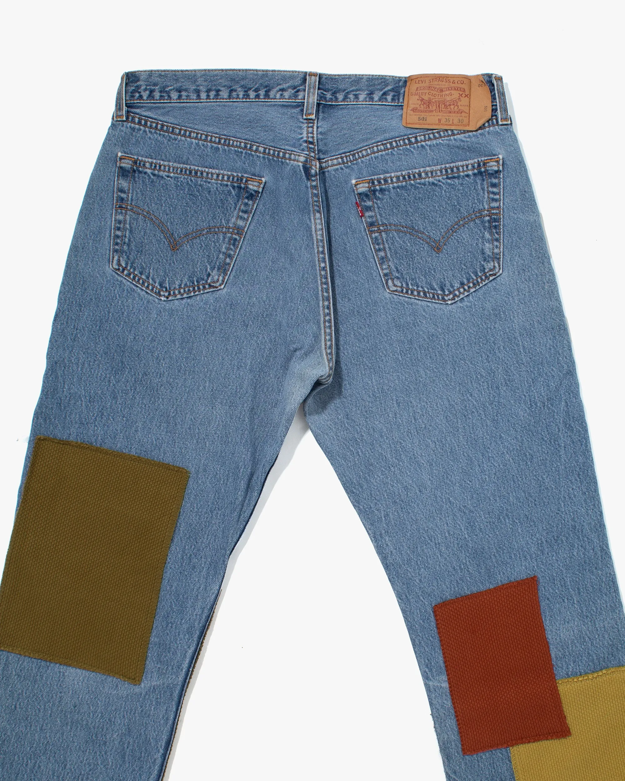 Kiriko Custom Patched Denim Jeans, 5 sold by Kiriko product image thumbnail 4