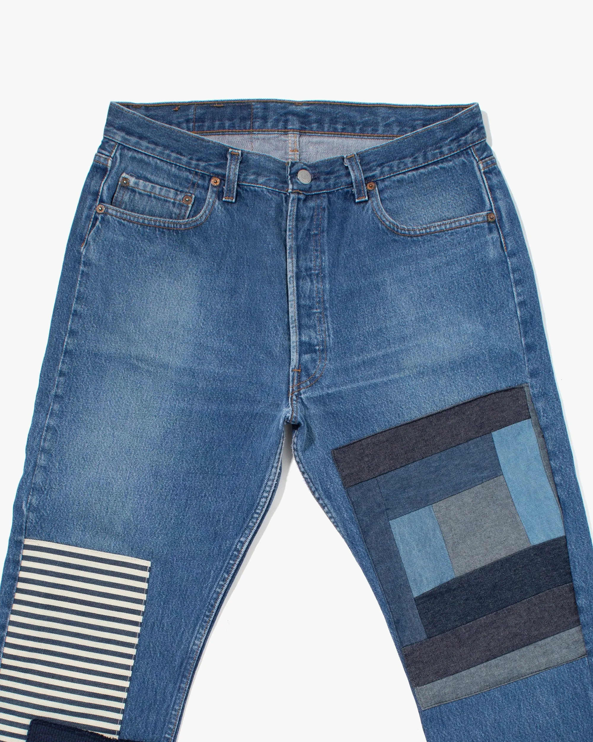 Kiriko Custom Patched Denim Jeans, 1 sold by Kiriko product image thumbnail 2