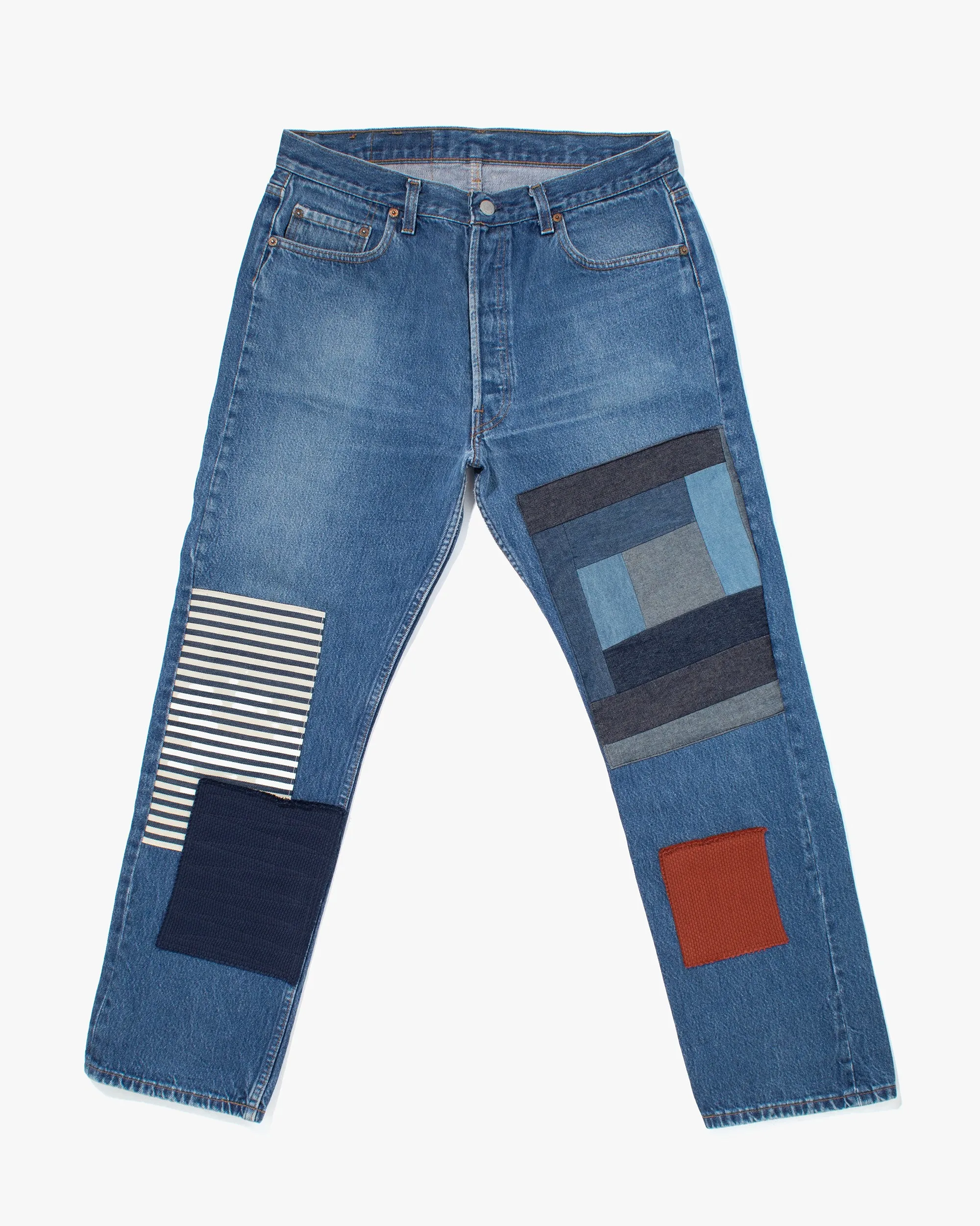 Kiriko Custom Patched Denim Jeans, 1 sold by Kiriko