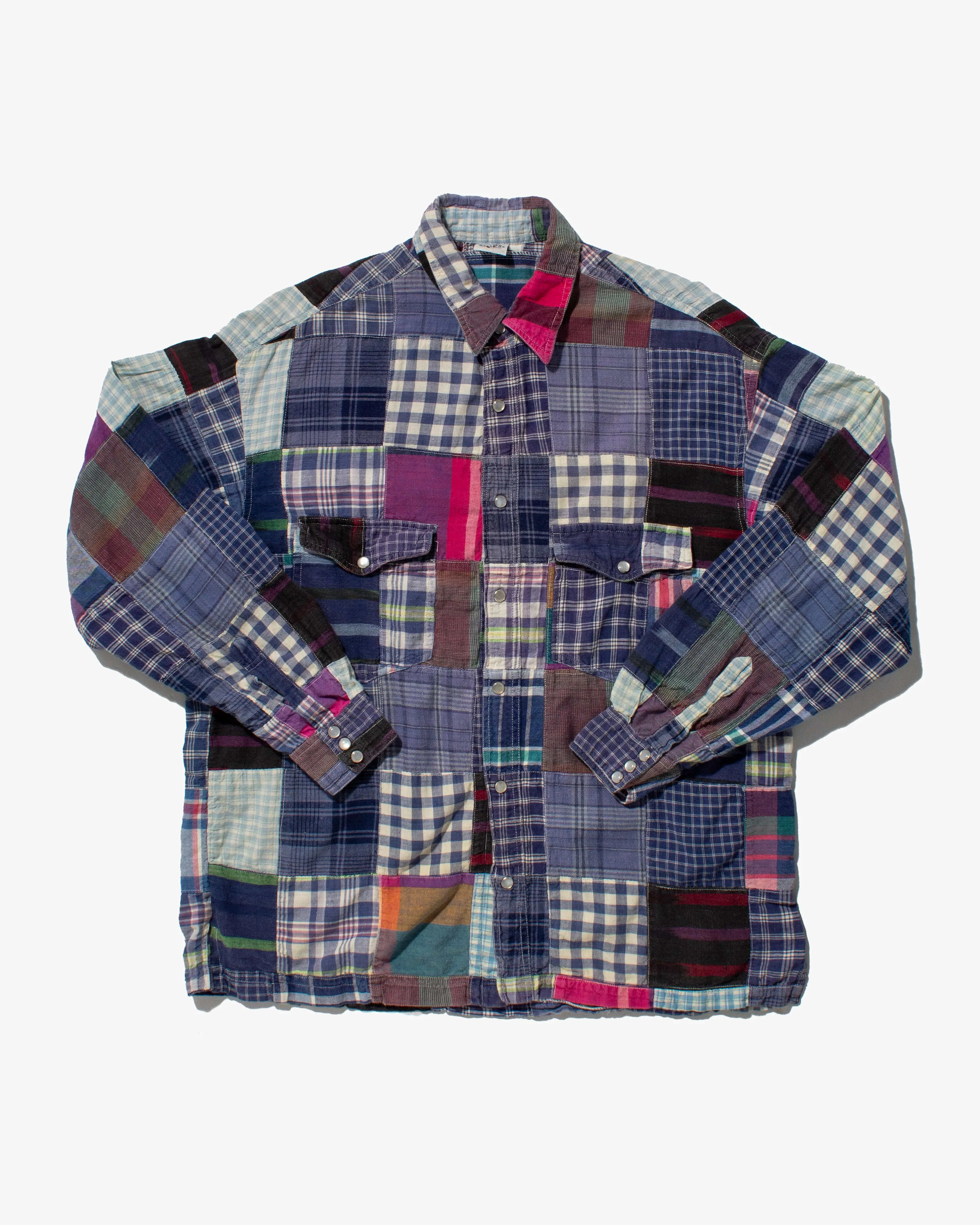 US Vintage Button Up Shirt, Allix, Multi Purple Plaid - L sold by Kiriko product image thumbnail 3