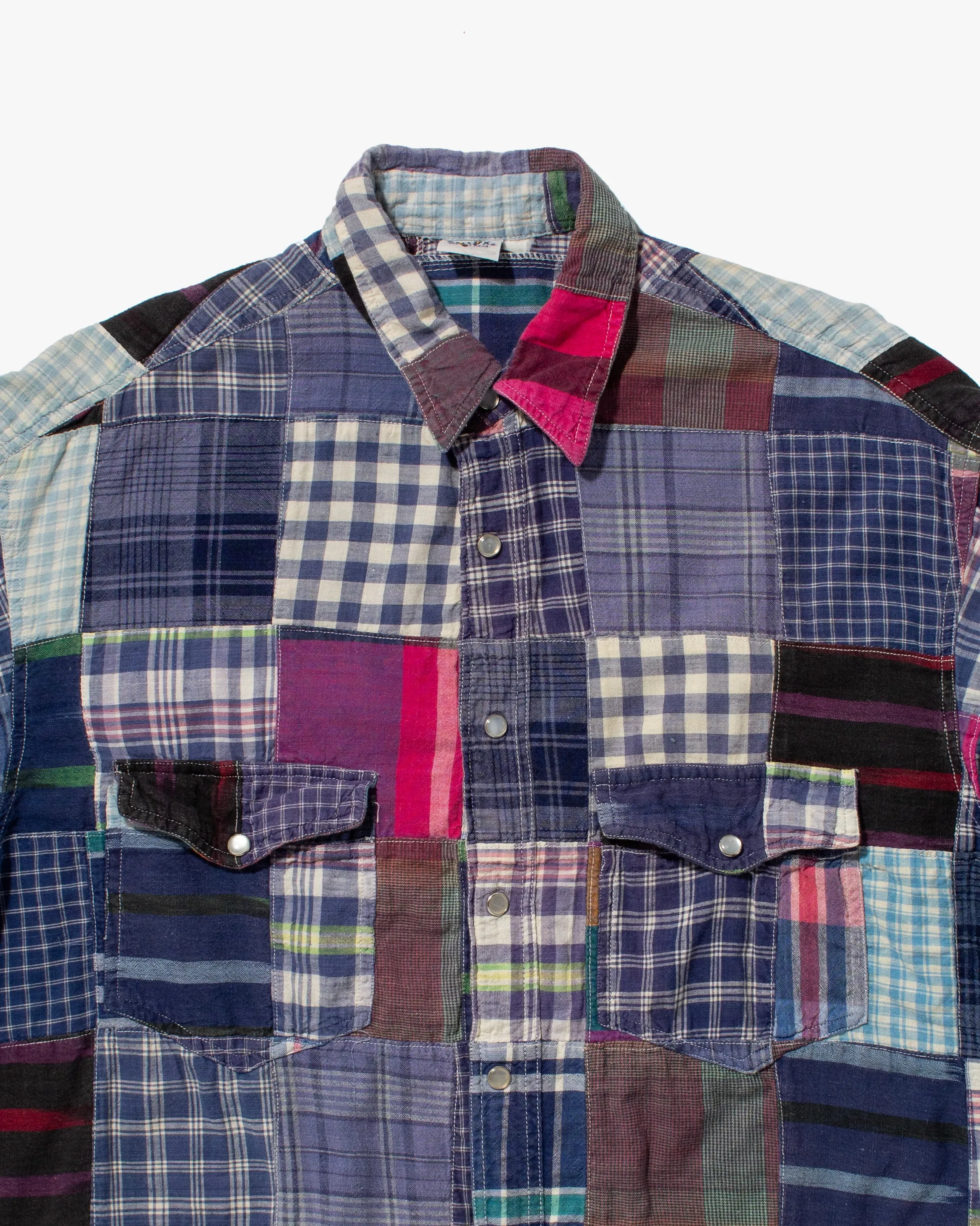 US Vintage Button Up Shirt, Allix, Multi Purple Plaid - L sold by Kiriko product image thumbnail 4