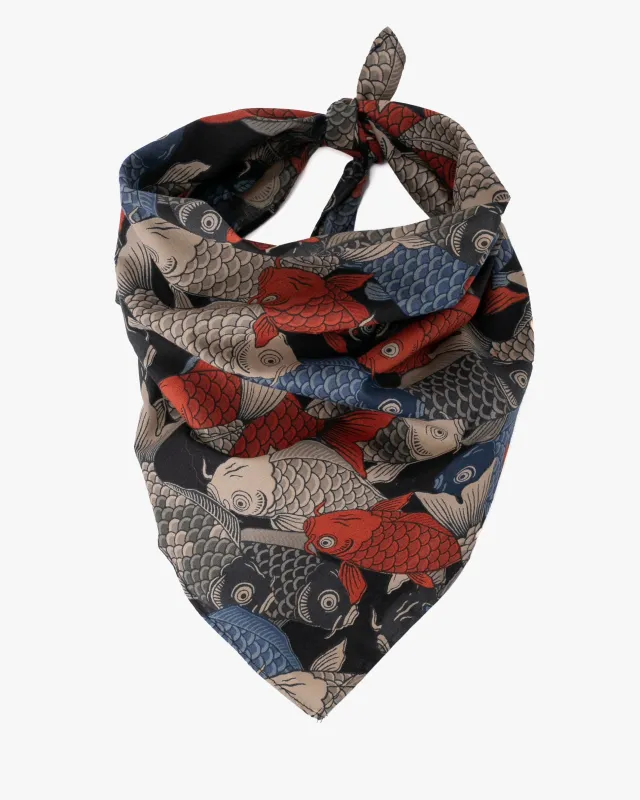 Kiriko Original Bandana, Koi Fish, Multicolor sold by Kiriko